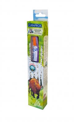 Курапрокс Краснокнижные животные Европейский зубр зубная щетка CS 5460 Ultra Soft+зубная щетка CS 1006 