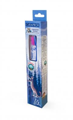 Курапрокс Краснокнижные животные Снежный барс зубная щетка CS 5460 Ultra Soft+зубная щетка CS 3960 Super Soft