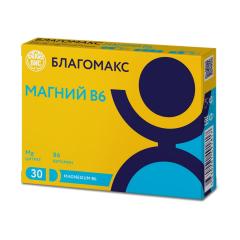 Благомакс Магний В6 капсулы №30
