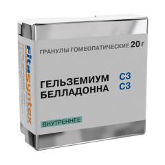 Гельземиум+Белладонна С3 гранулы 20г