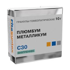 Плюмбум Металликум С-30 гранулы 10г Ф