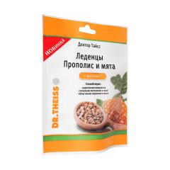 Доктор Тайсс леденцы Прополис/мята 52г