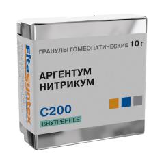 Аргентум Нитрикум С-200 гранулы 10г Ф