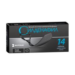 Силденафил Вертекс таблетки покрытые оболочкой 25мг №14