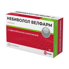 Небиволол Велфарм таблетки 5мг №28