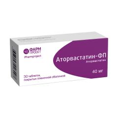 Аторвастатин-ФП таблетки 40мг №30