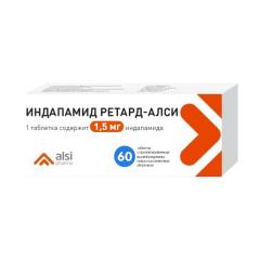 Индапамид ретард-АЛСИ таблетки пролонгированные 1,5мг №60