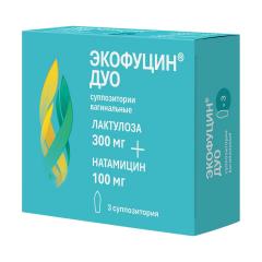 Экофуцин Дуо суппозитории вагинальные 300мг+100мг №3