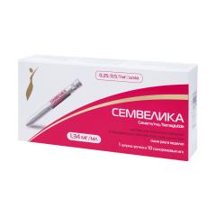 Семвелика раствор подкожно 0,25мг/0.5мг/1мг/доза 3мл шприц-ручка №1