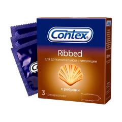 Контекс презервативы Ribbed (ребристые) №3