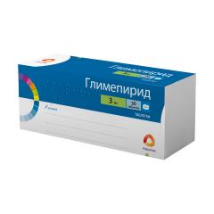 Глимепирид таблетки 3мг №30 Рафарма