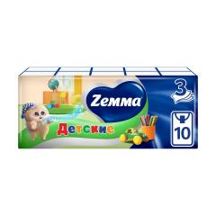 Земма Детские платочки бумажные №10х10