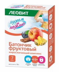 Худеем за неделю батончик Жиросжигающий  комплекс №7