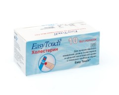 Изи тач тест-полоски для определения холестерина №10