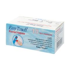 Изи тач тест-полоски для определения холестерина №10