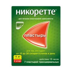 Никоретте ТДТС прозрач. 15мг/16ч №7