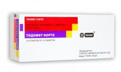 Тидомет форте таблетки 250мг+ 25мг №100