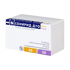 Сонирид Дуо капсулы 0,4мг №30 + таблетки покрытые оболочкой 5мг №30
