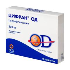 Цифран ОД таблетки пролонгированные 500мг №10