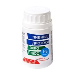 Дрожжи пивные Экко плюс Железо таблетки №100