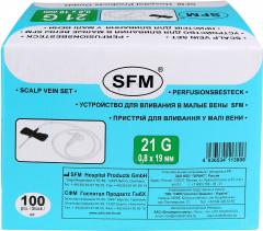 СФМ катетер д/малых вен игла-бабочка 21G (0,80х19мм)