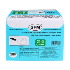 СФМ катетер д/малых вен игла-бабочка 21G (0,80х19мм)