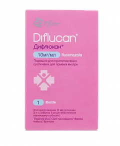 Дифлюкан порошок для приготовления суспензии внутрь 10мг/мл 24,4г 35мл