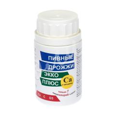 Дрожжи пивные Экко плюс Кальций таблетки №100